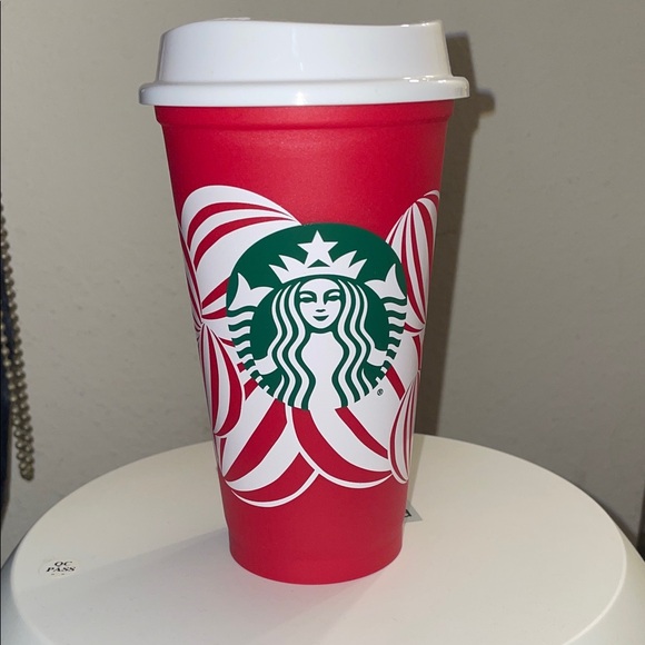 Starbucks Other - Starbucks Red and White Swirl Tumbler